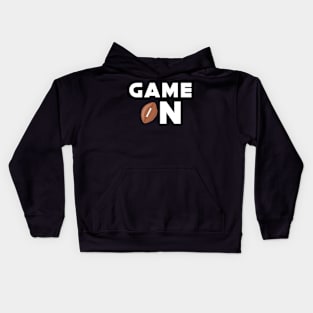 Game On - Funny Football Design Kids Hoodie